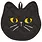 Danica Jubilee Black Cat Shaped Potholder