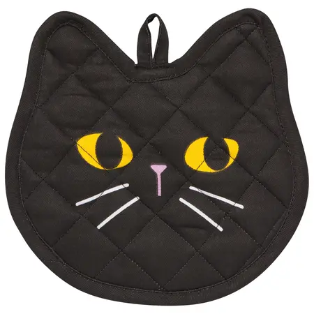 Danica Jubilee Black Cat Shaped Potholder