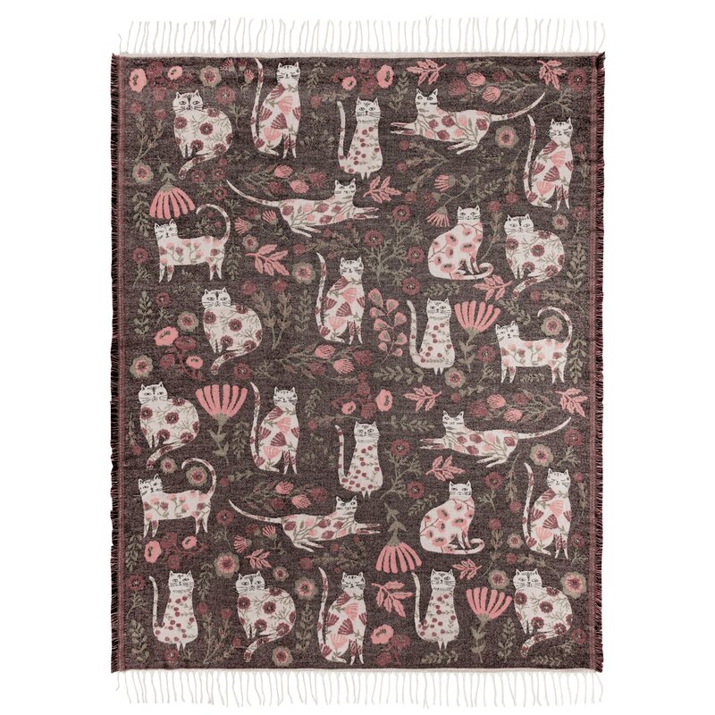 Danica Catbloom Throw Blanket