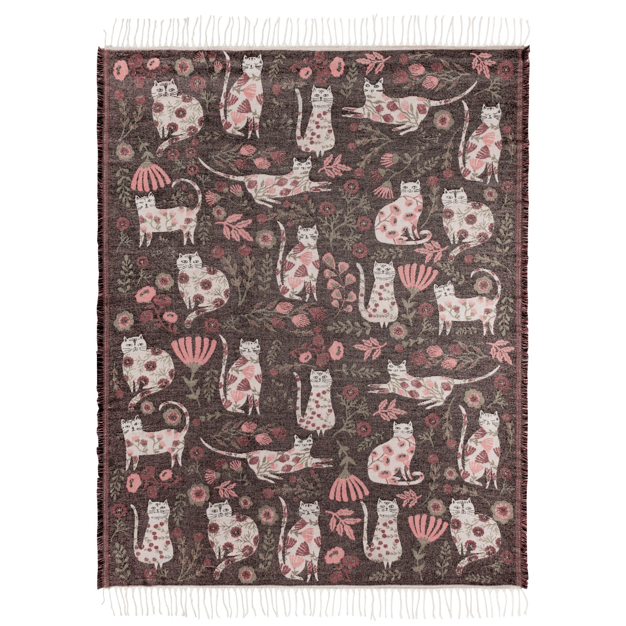 Danica Catbloom Throw Blanket
