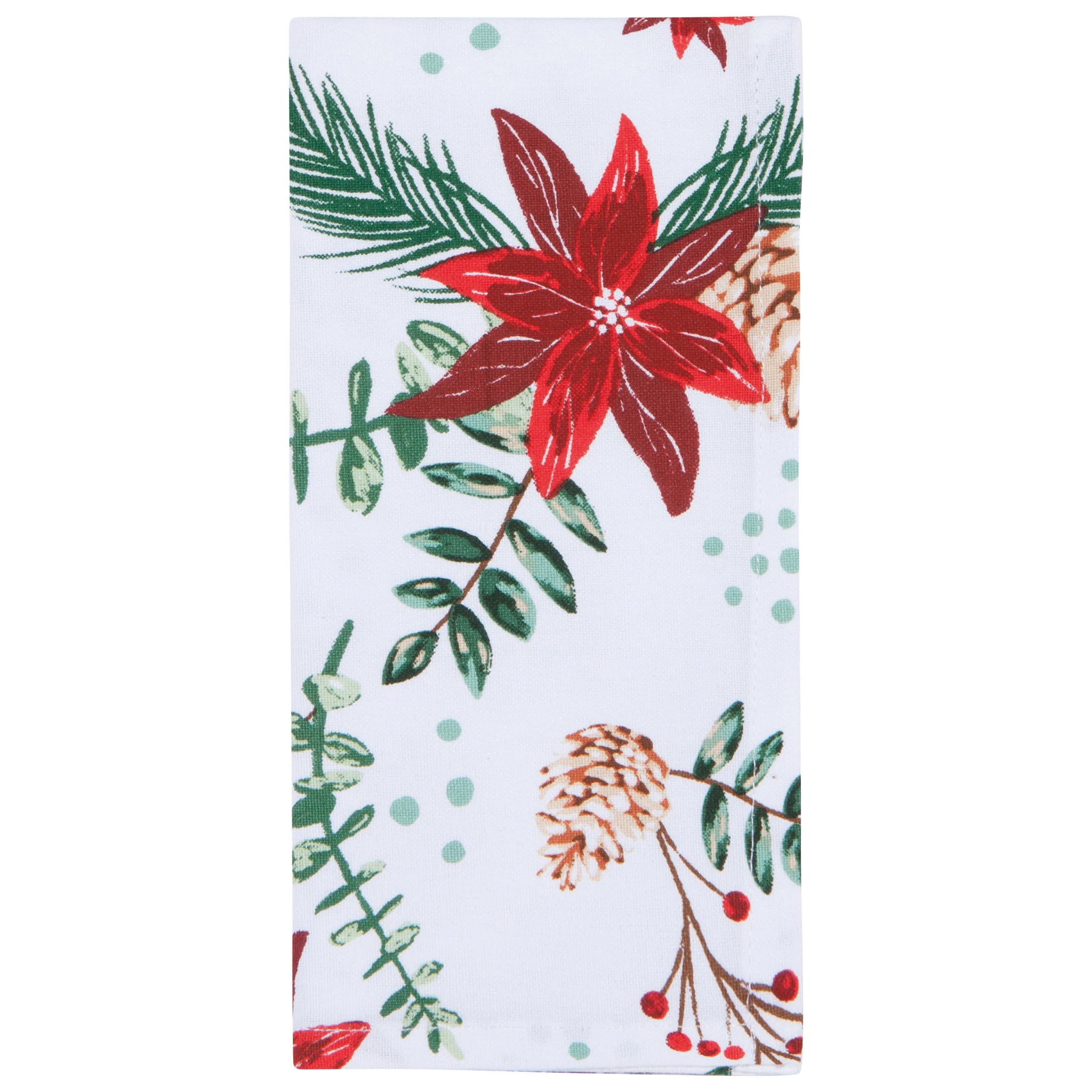 Danica Poinsettia Printed Napkins (Set of 4)