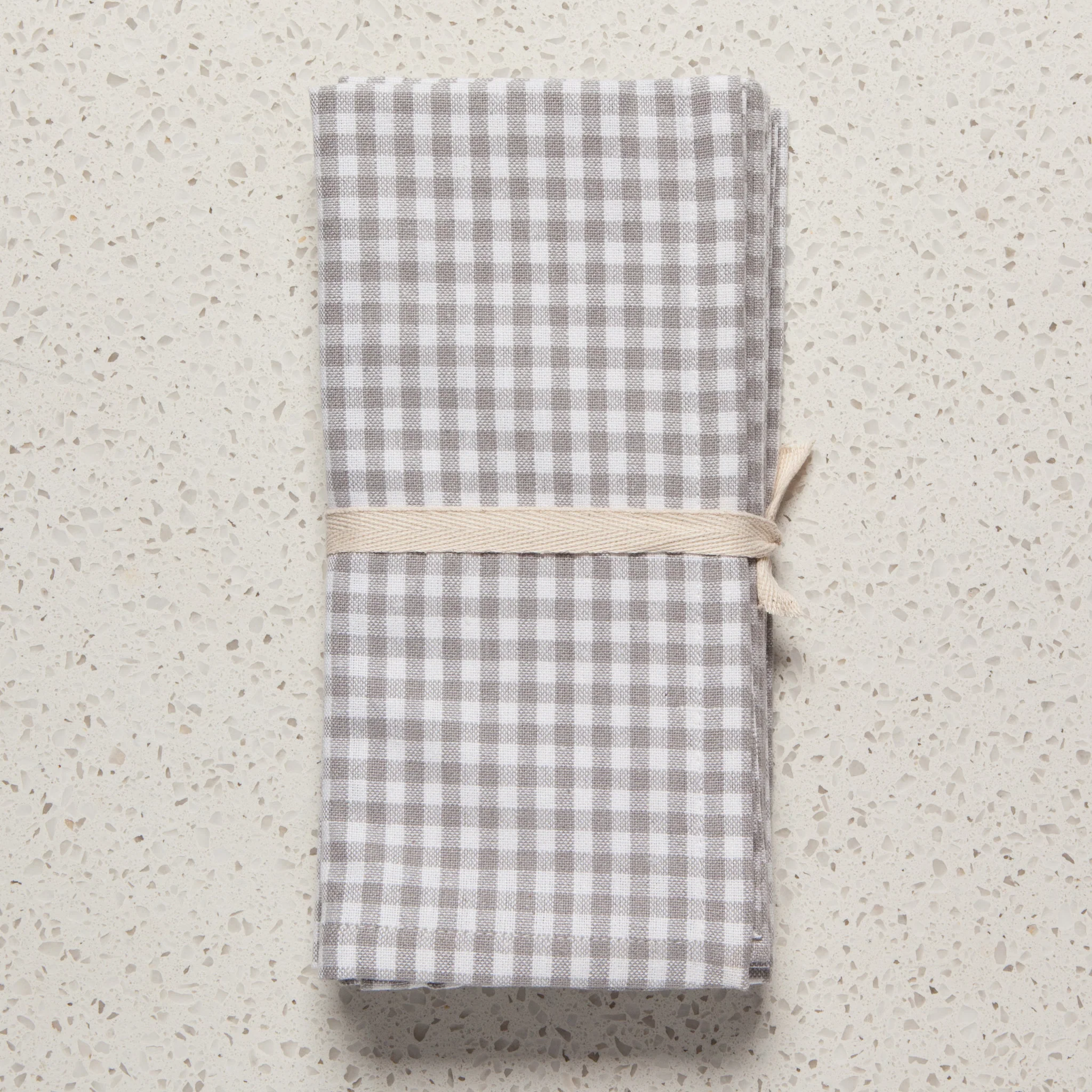 Now Designs Second Spin Gray Gingham Napkins (Set of 4)