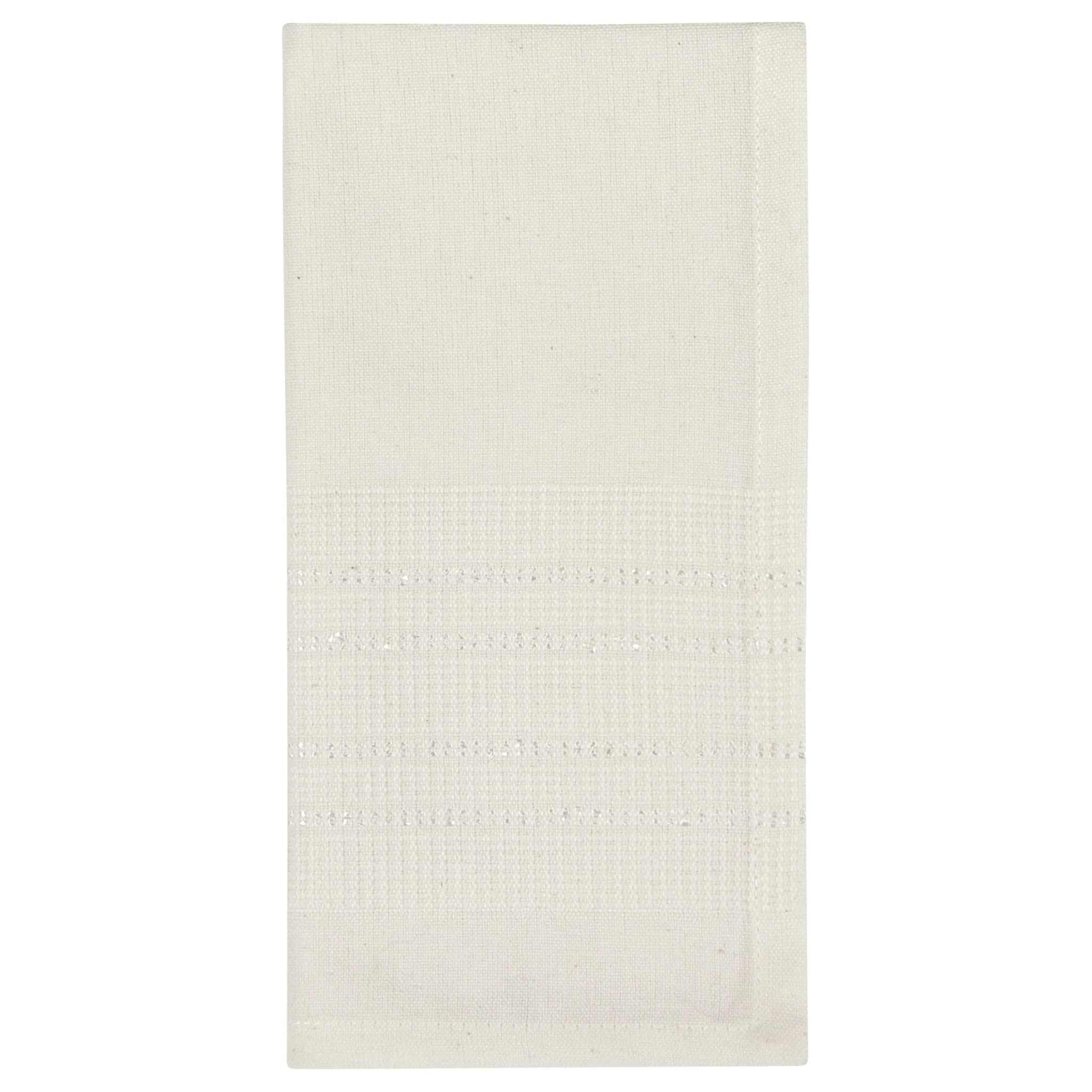 Danica Heirloom Estela White Woven Napkins (Set of 4)