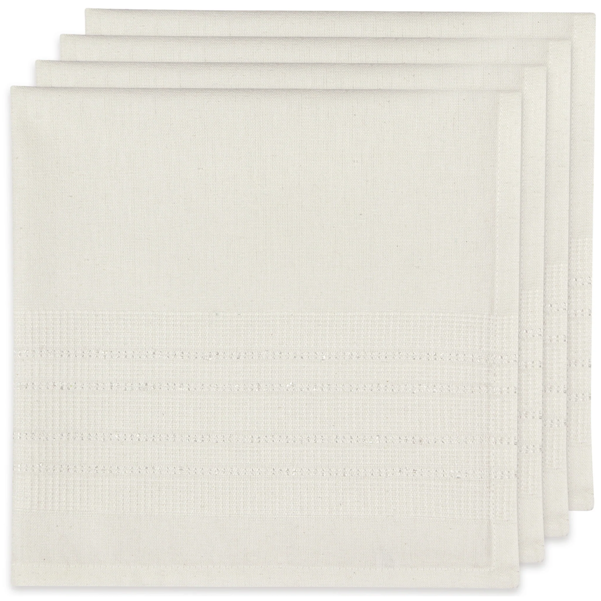Danica Heirloom Estela White Woven Napkins (Set of 4)