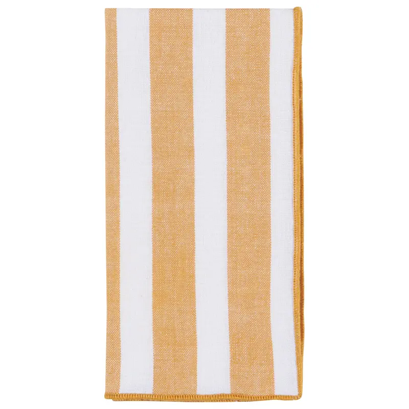 Danica Heirloom Ochre Caban Stripe Napkins (Set of 4)