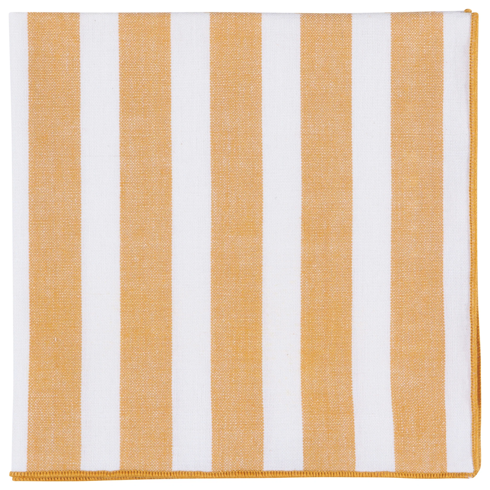 Danica Heirloom Ochre Caban Stripe Napkins (Set of 4)