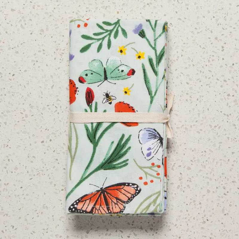 Now Designs Morning Meadow Printed Napkins (Set of 4)