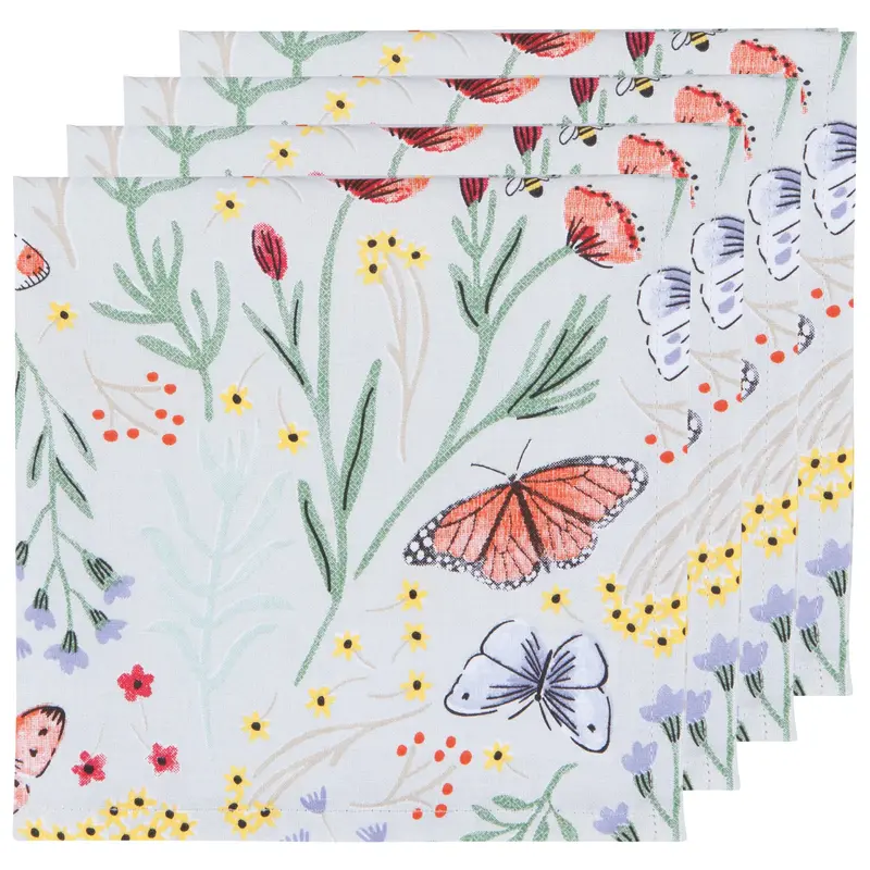 Now Designs Morning Meadow Printed Napkins (Set of 4)
