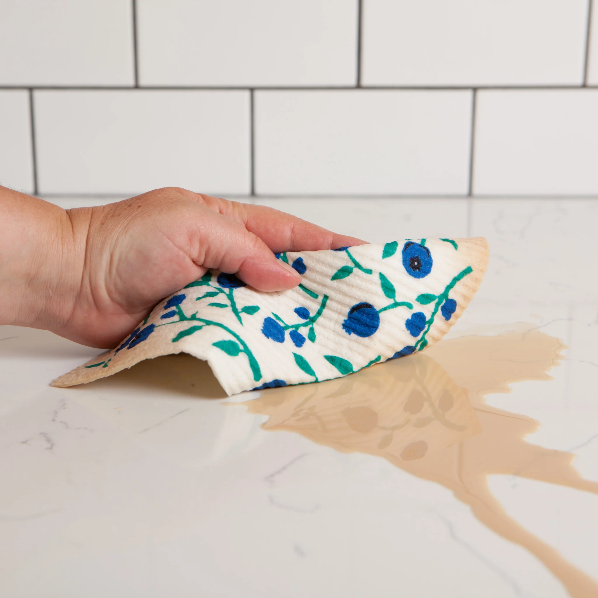 Ecologie by Danica Blueberries Swedish Dishcloth