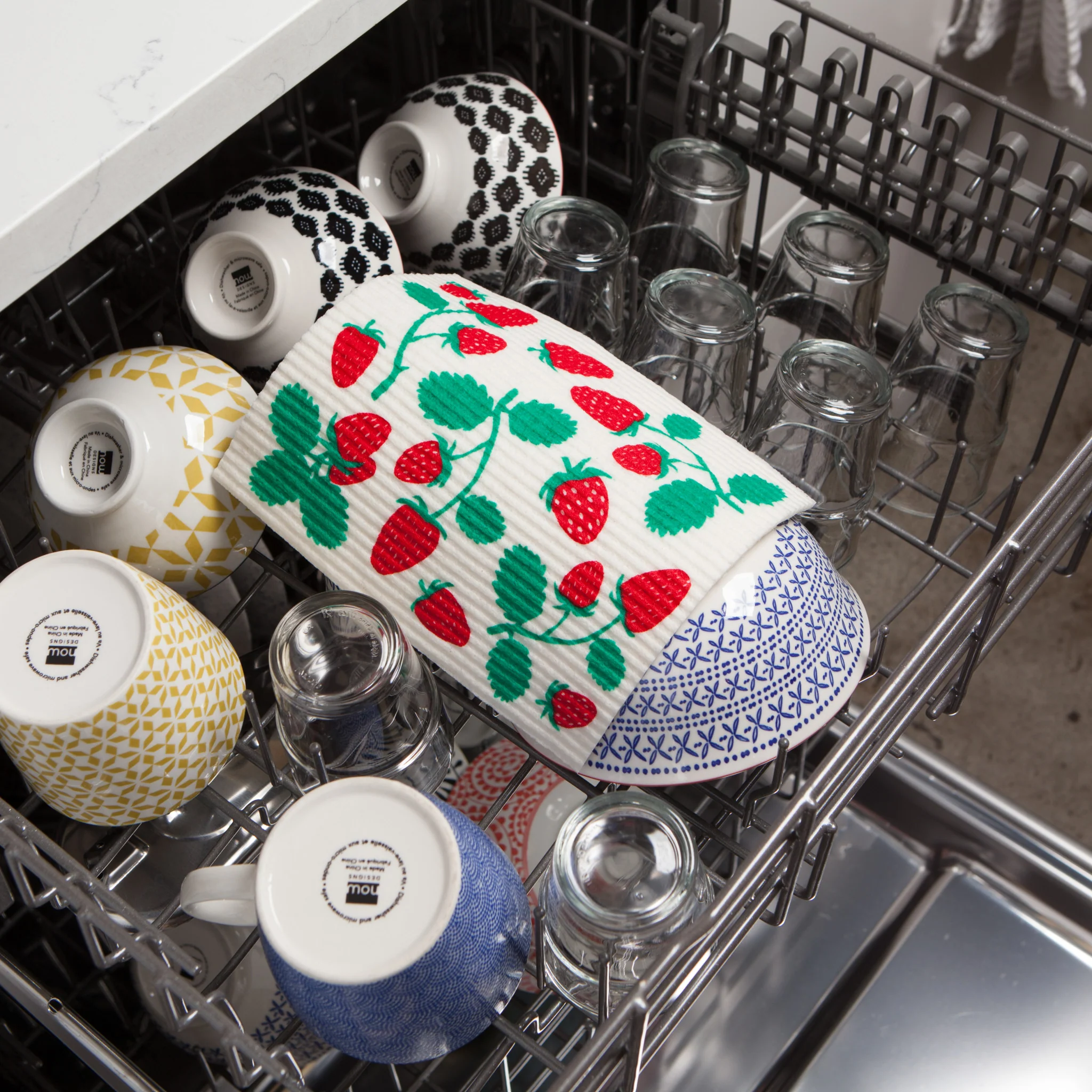 Ecologie by Danica Strawberries Swedish Dishcloth