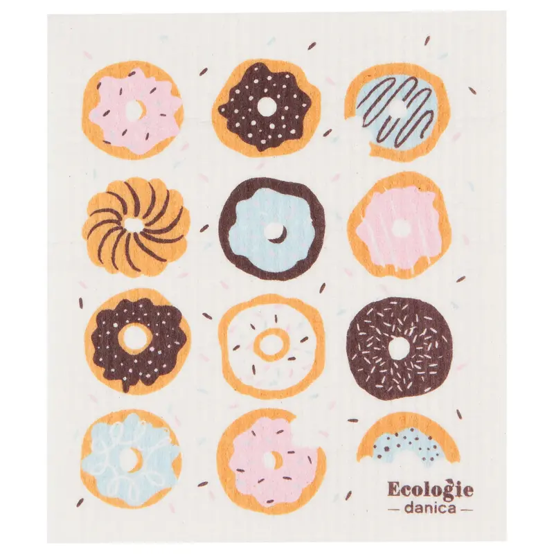 Ecologie by Danica Donuts Swedish Dishcloth