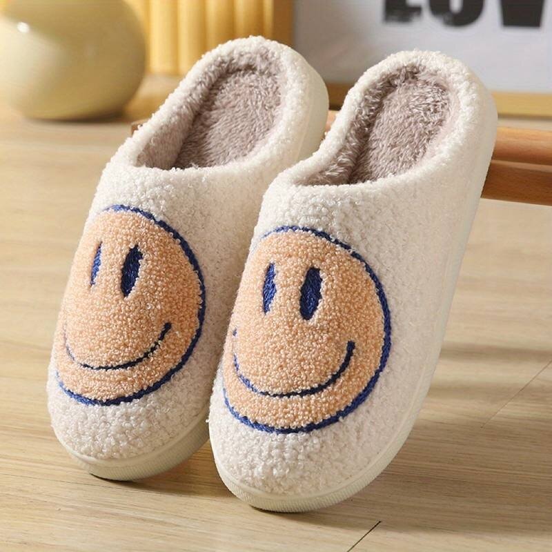 Oceanic Inc Kids Happy Face Slipper Orange Navy