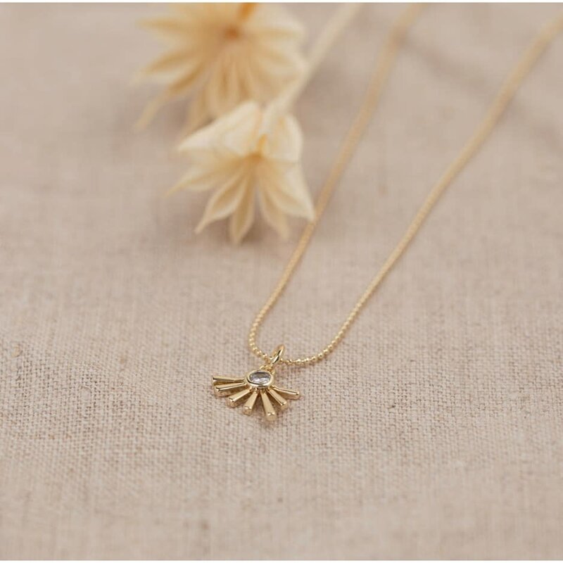 Glee Light Burst Necklace Gold