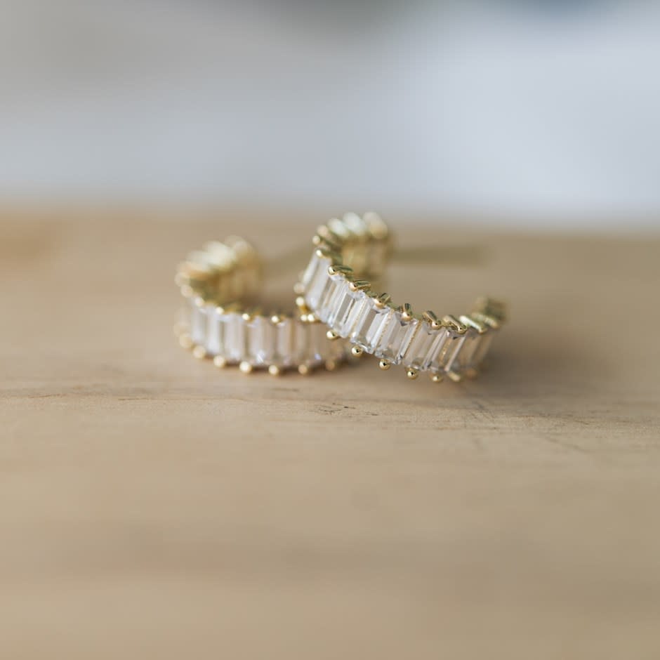 Glee Chara Hoop Gold/Clear