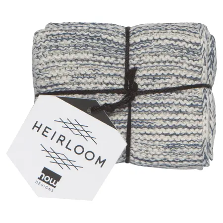 Danica Heirloom Midnight Blue Knit Dishcloths (Set of 2)
