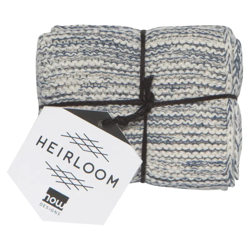 Danica Heirloom Midnight Blue Knit Dishcloths (Set of 2)