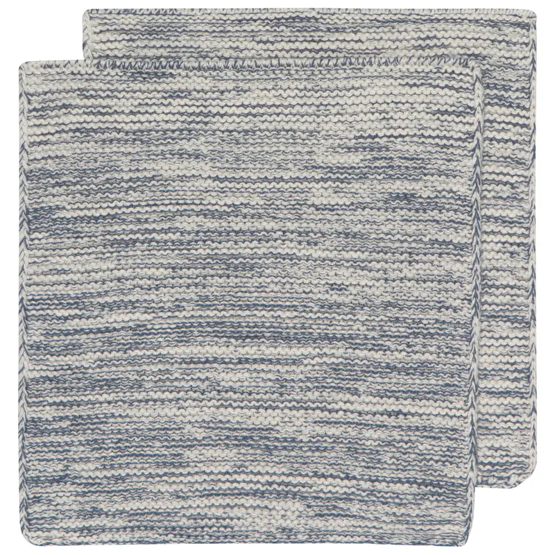 Danica Heirloom Midnight Blue Knit Dishcloths (Set of 2)