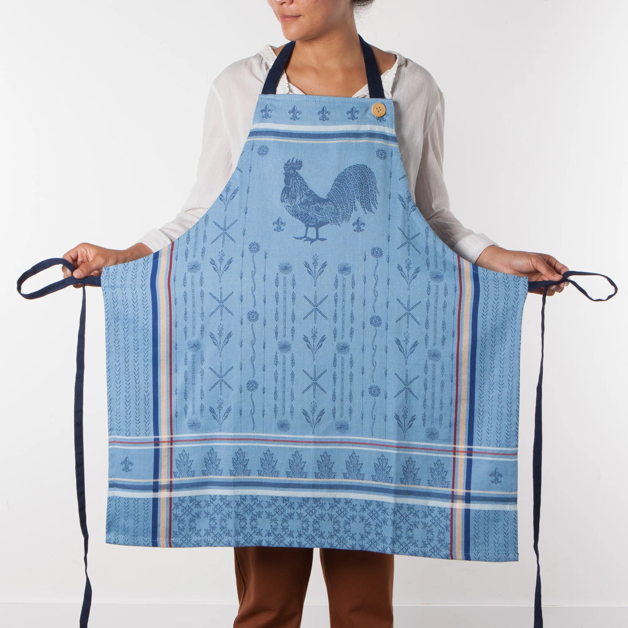 Danica Rooster Jacquard Apron
