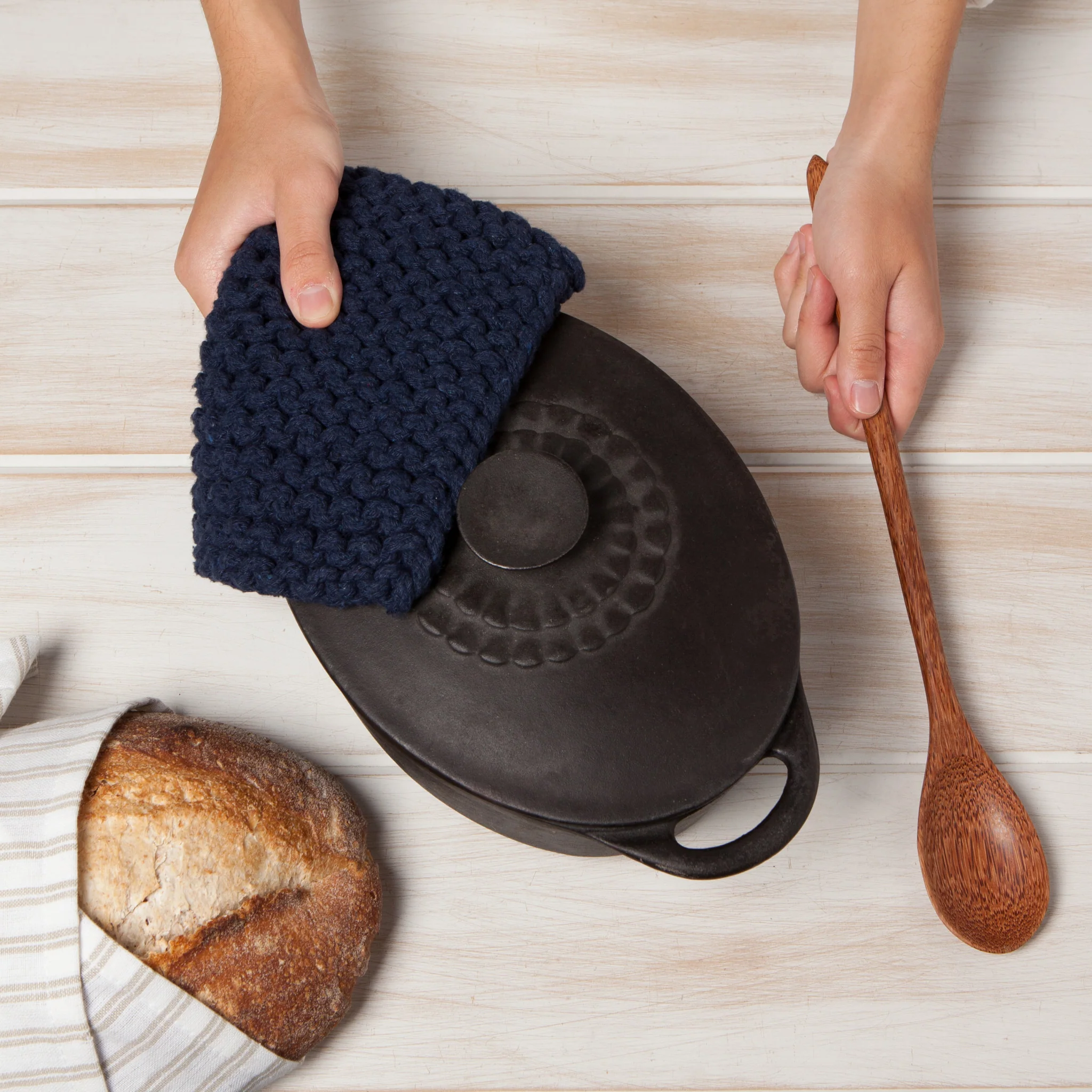 Danica Heirloom Midnight Knit Potholder