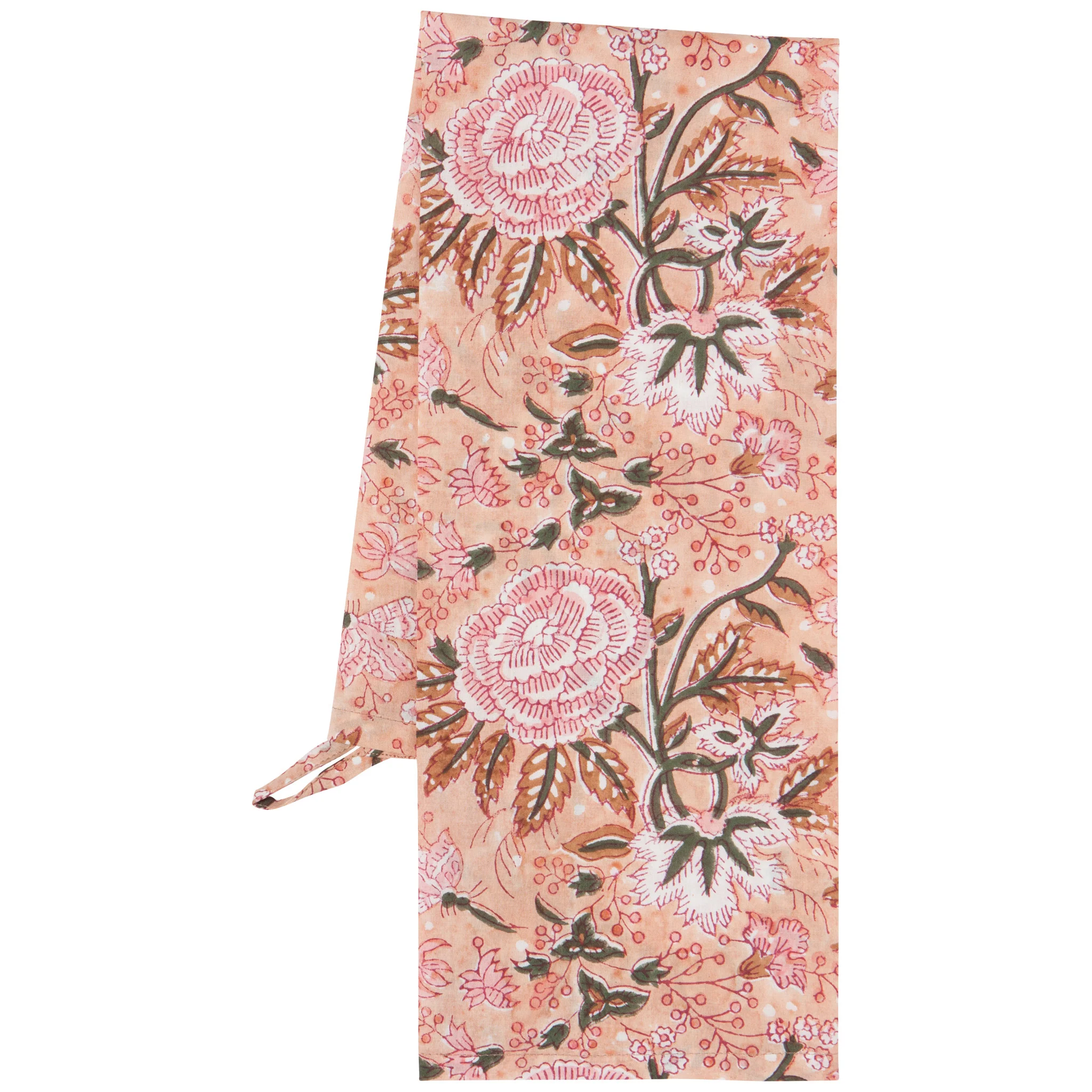 Danica Heirloom Blossom Block Print Dishtowel