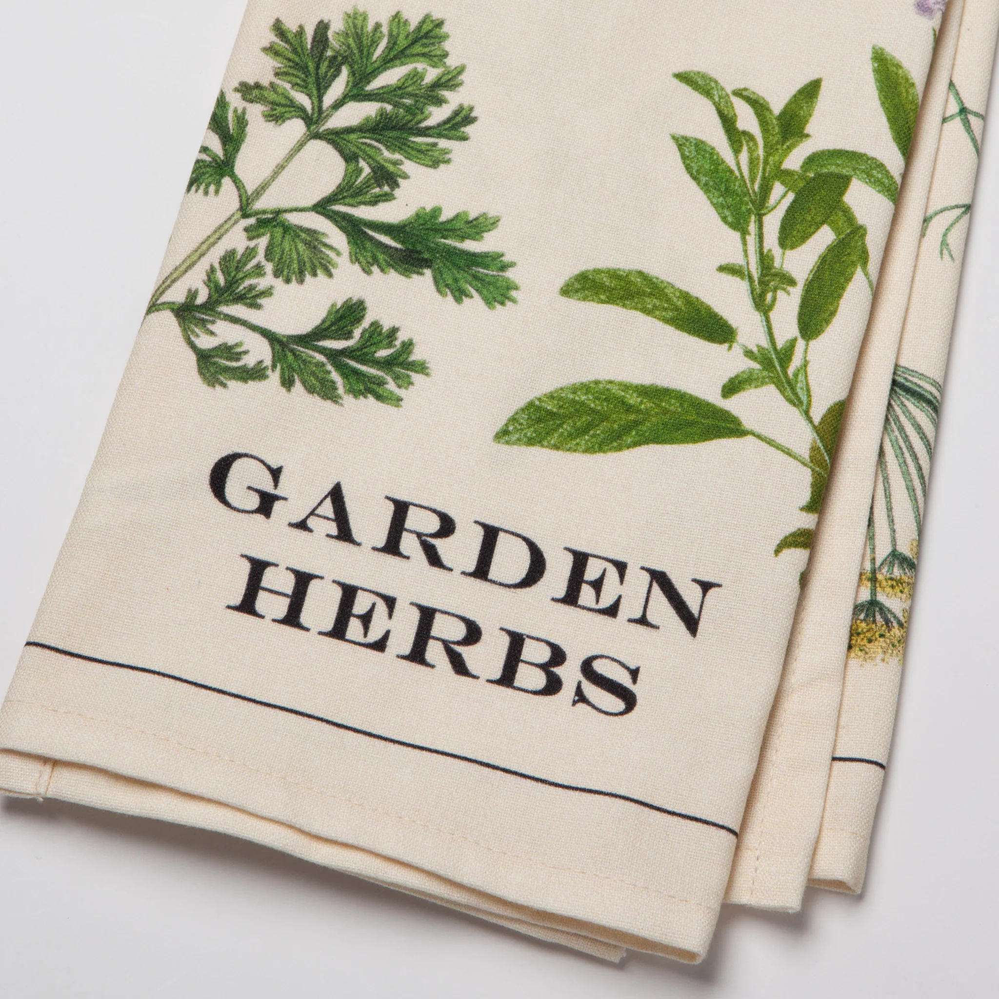 Now Designs Garden Herbs Cotton Dishtowel