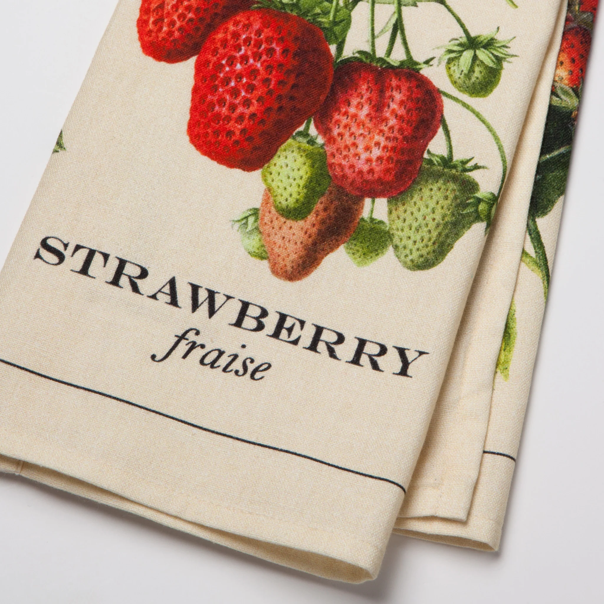 Now Designs Vintage Strawberries Cotton Dishtowel