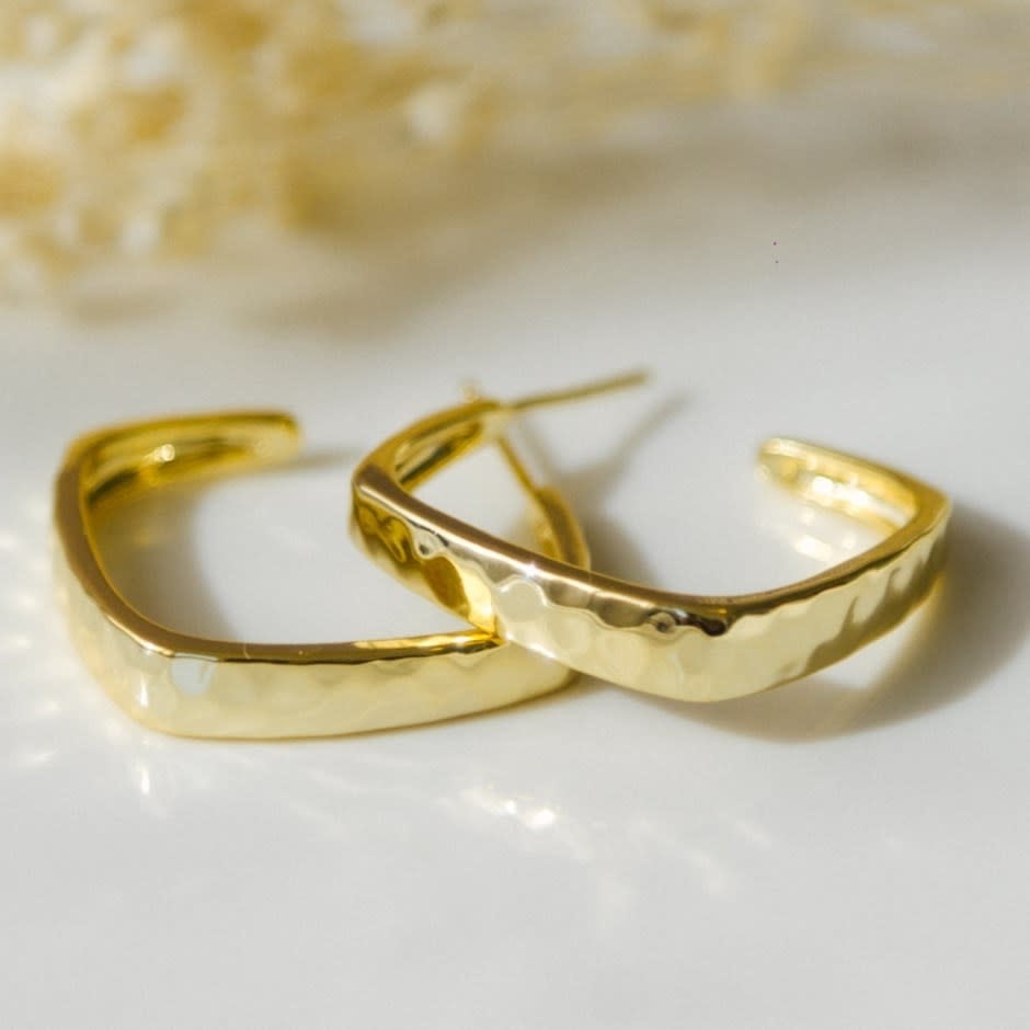 Glee Tetra Hoops Gold