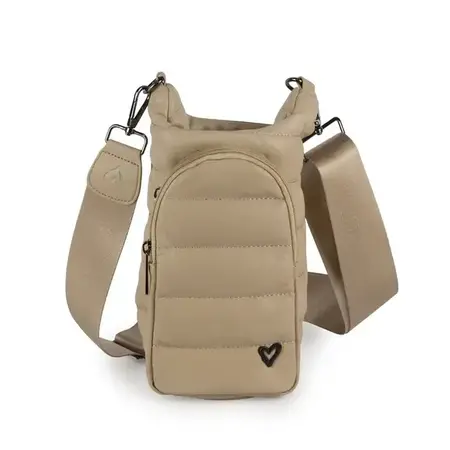 Prene LOVE Vegan Leather Camel H2O Crossbody Bag