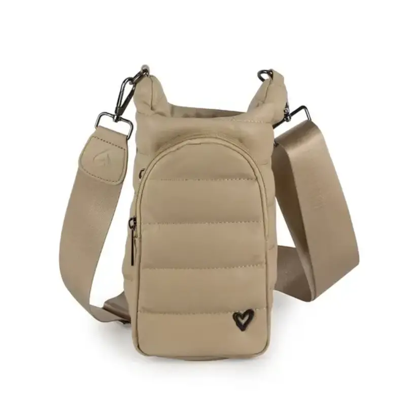 Prene LOVE Vegan Leather Camel H2O Crossbody Bag
