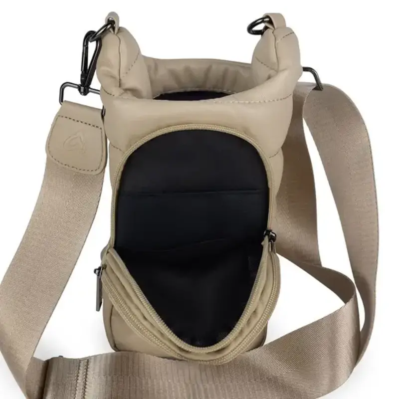 Prene LOVE Vegan Leather Camel H2O Crossbody Bag