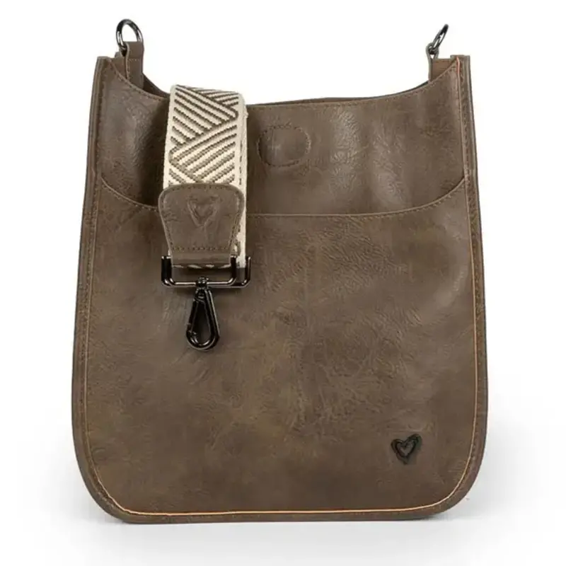 Prene LOVE Vegan Chocolate Leather Oakville Messenger Bag