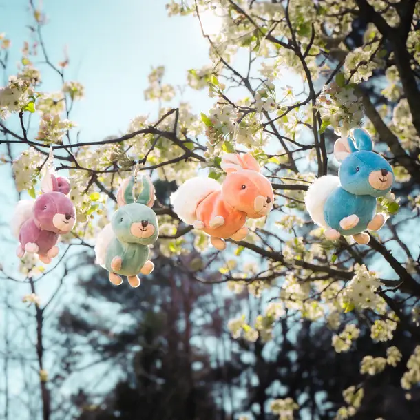 Bukowski Bears Zeus Bunny Bag Charm, Green