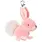 Bukowski Bears Zeus Bunny Bag Charm, Pink