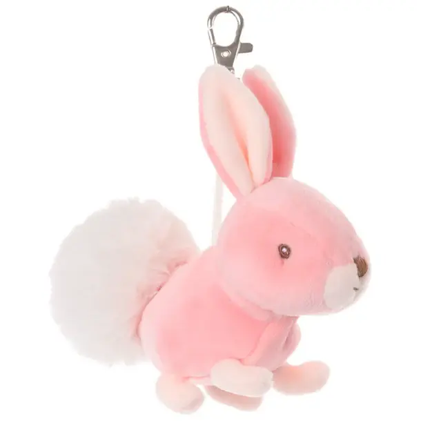 Bukowski Bears Zeus Bunny Bag Charm, Pink