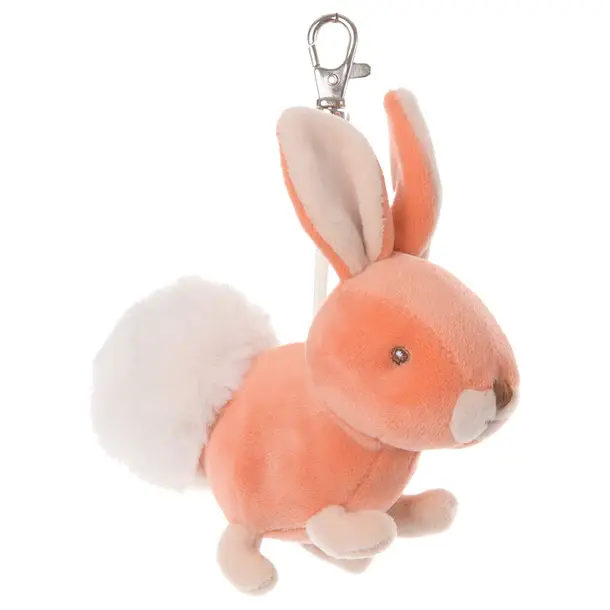 Bukowski Bears Zeus Bunny Bag Charm, Orange
