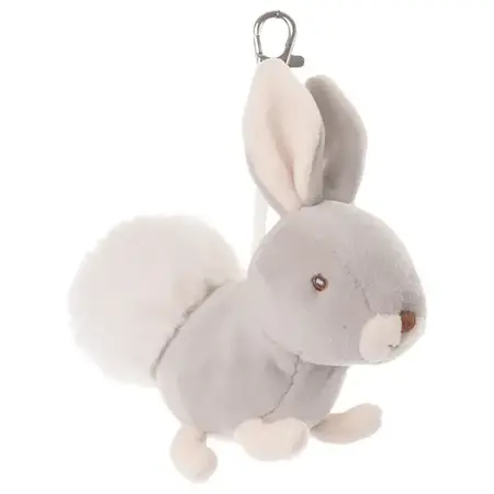 Bukowski Bears Zeus Bunny Bag Charm, Grey
