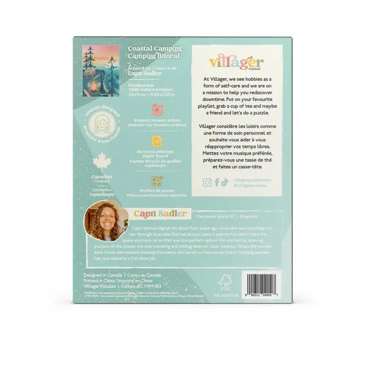 Villager Puzzles Coastal Camping Puzzle 1000 Piece