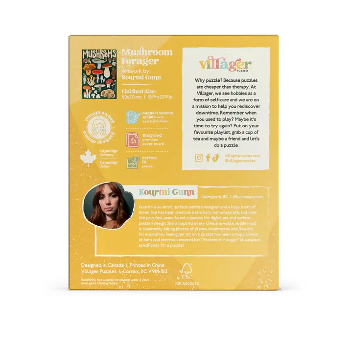 Villager Puzzles Mushroom Forager Puzzle 1000 Piece