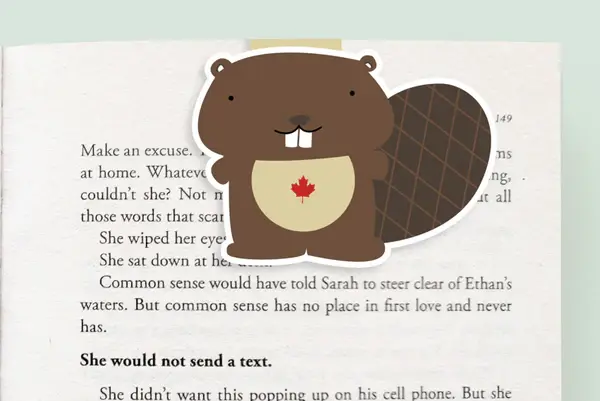 Craftedvan Stationery Beaver Magnetic Bookmark