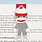 Craftedvan Stationery Sock Monkey Magnetic Bookmark