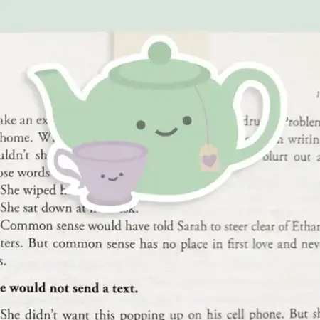 Craftedvan Stationery Teapot Magnetic Bookmark