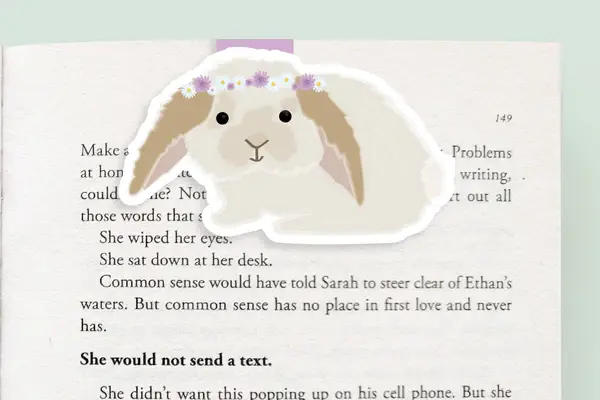 Craftedvan Stationery Crafted Van Magnetic Bookmark, Bunny