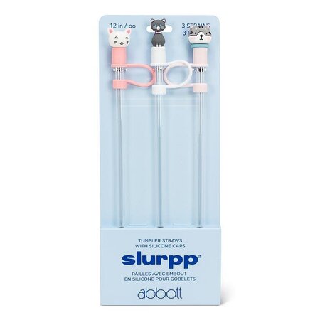 Abbott Jumbo Straws with Cat Caps