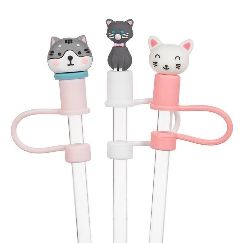 Abbott Jumbo Straws with Cat Caps