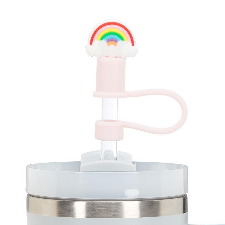 Abbott Jumbo Straws with Rainbow & Heart Caps