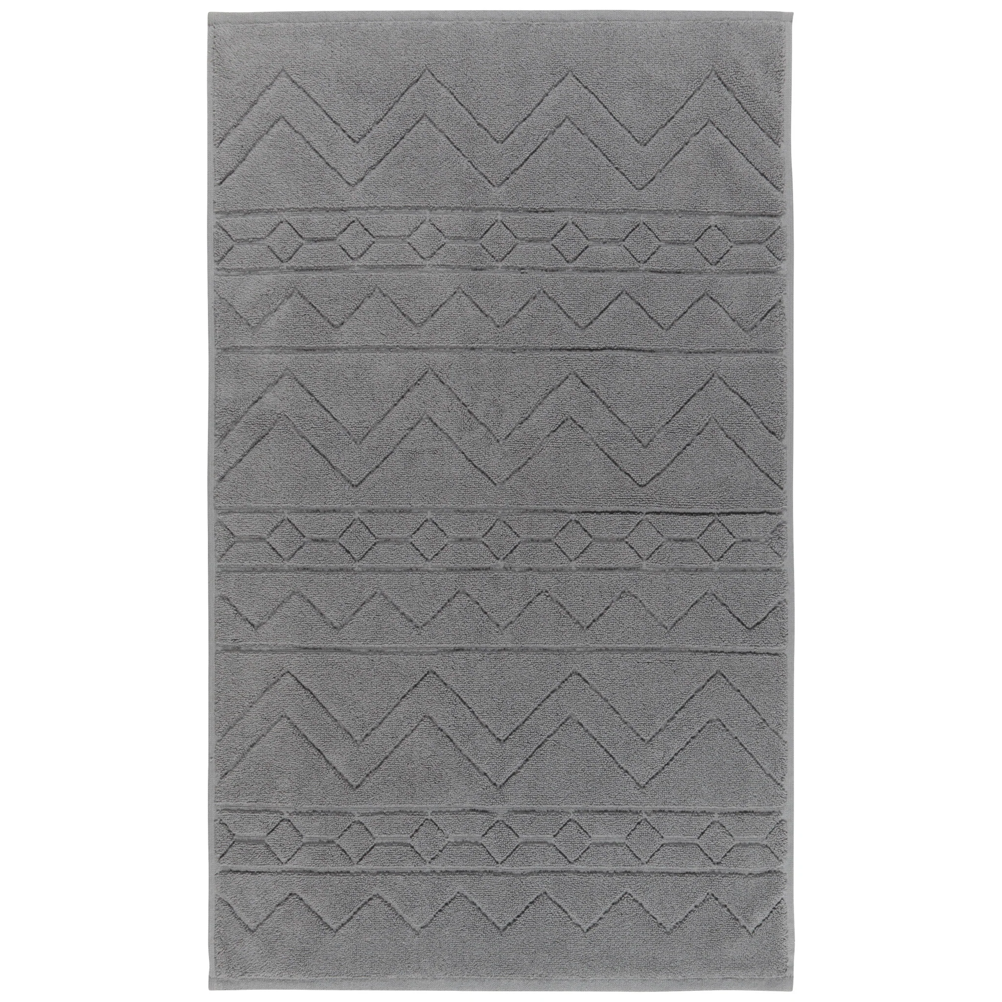 Danica Charcoal Jacquard Bathmat