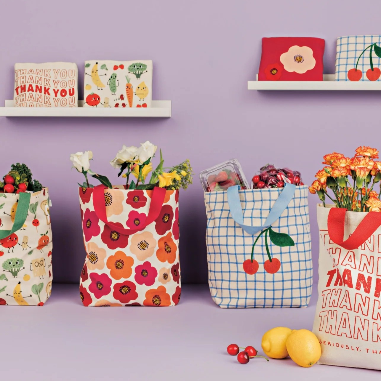 Danica Jubilee Very Cherry Pocket Tote Bag