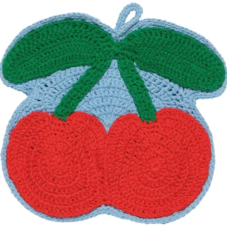 Danica Jubilee Very Cherry Crochet Trivet