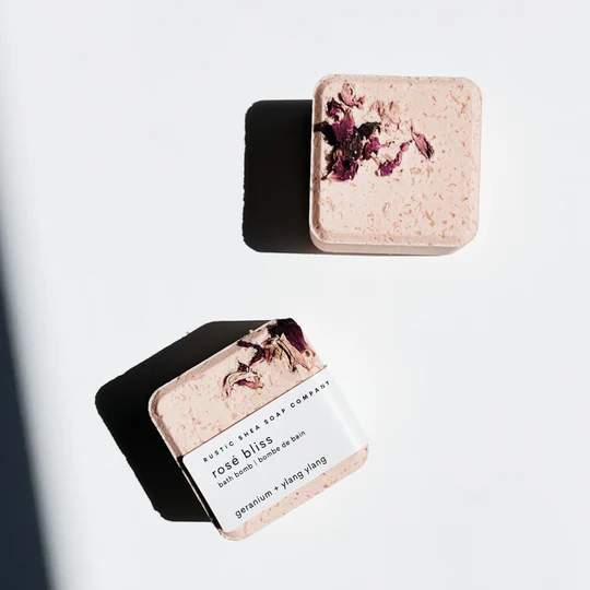 Rustic Shea Soap Company Rose Bliss Bath Bomb