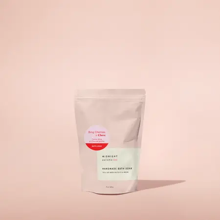 Midnight Paloma Botanicals Bing Cherries + Clove Bath Soak 4oz
